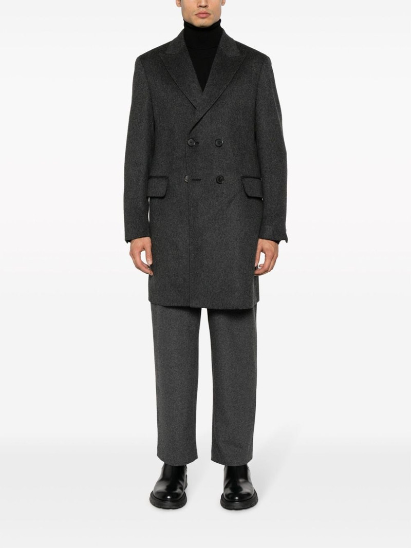ZEGNA felted double-breasted coat outlook