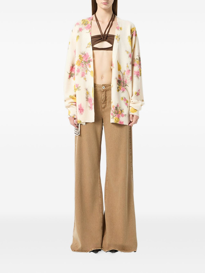 Blumarine floral-print cardigan outlook