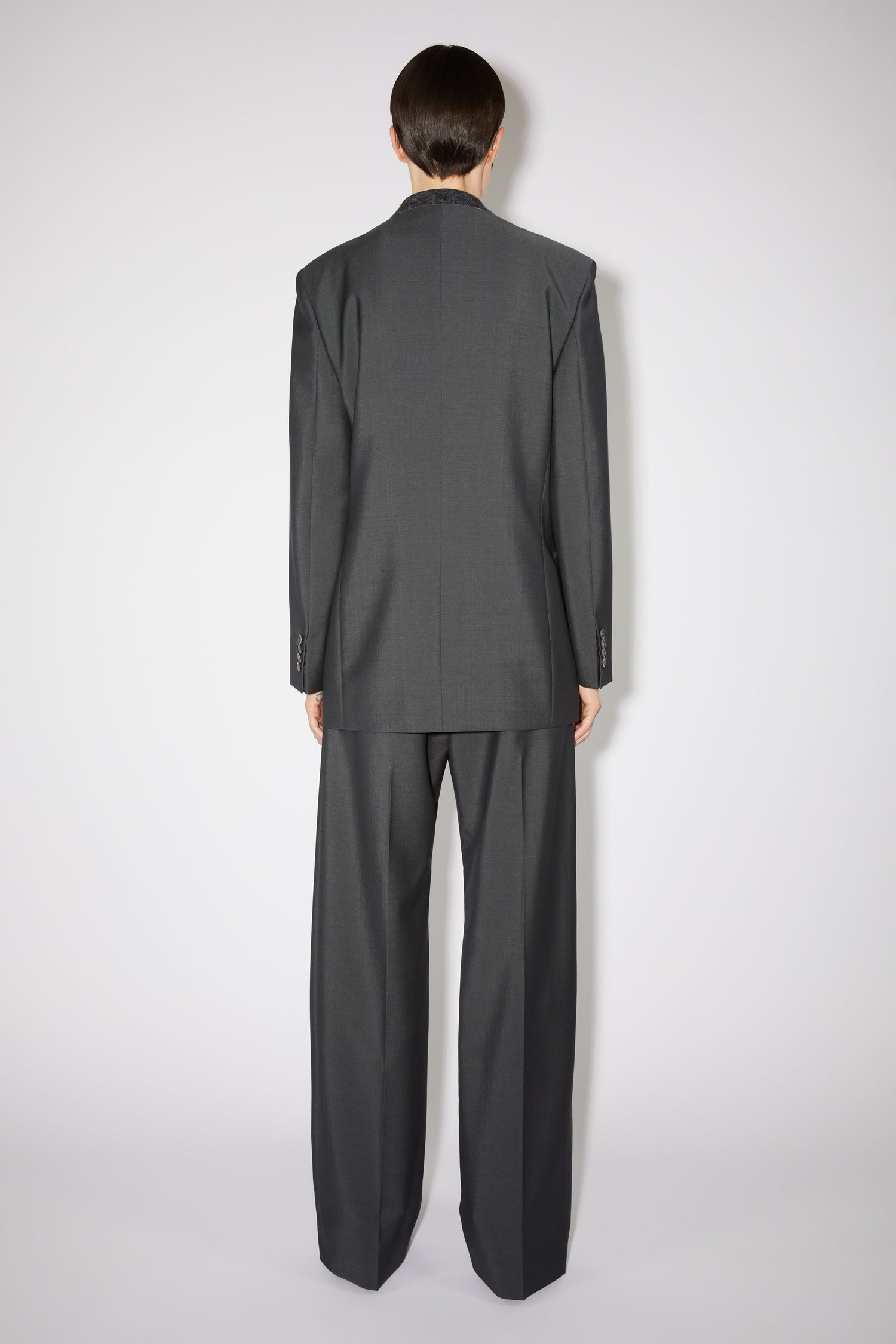 Tailored suit jacket - Charcoal Grey - 3