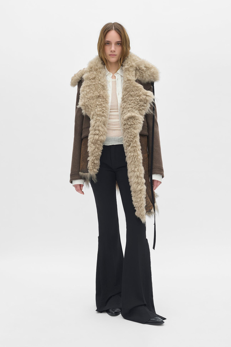 Wiebke Wool and Shearling Perfecto 4