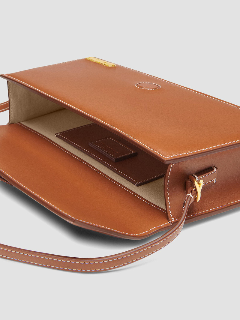 Women's Le Bambino Long Leather Top Handle Bag - Light Brown 3