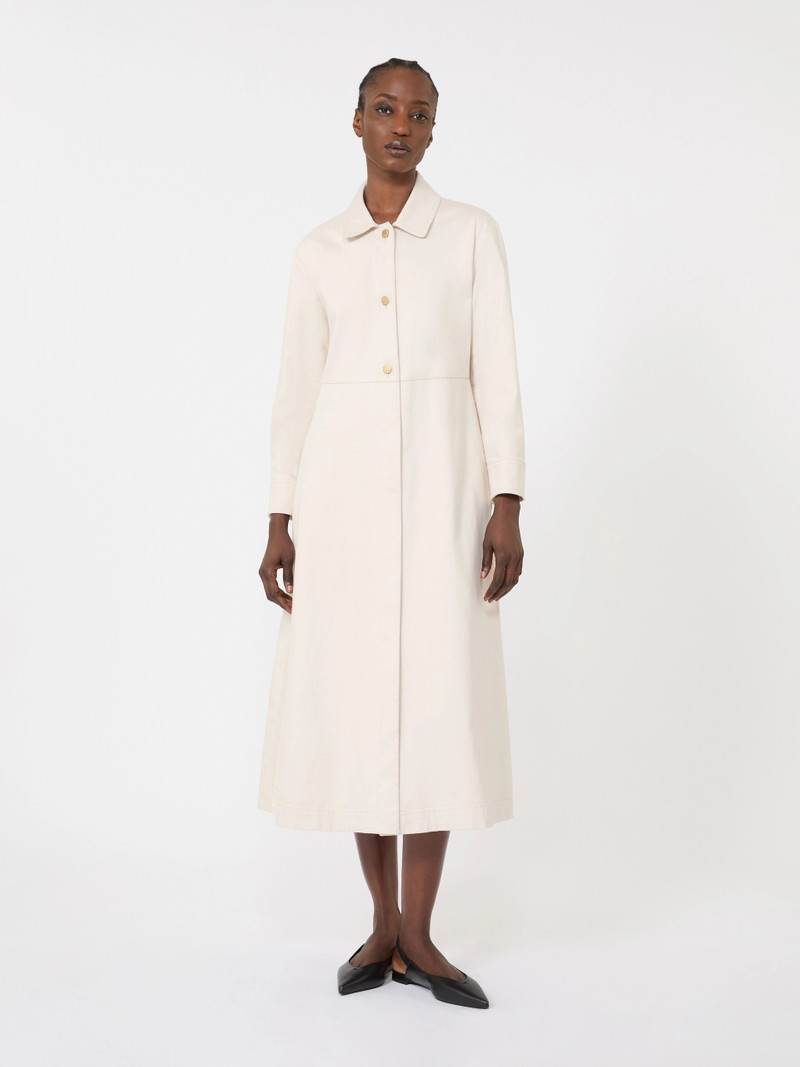 'S Max Mara AMELIA Cotton bull denim shirt dress - SAND outlook