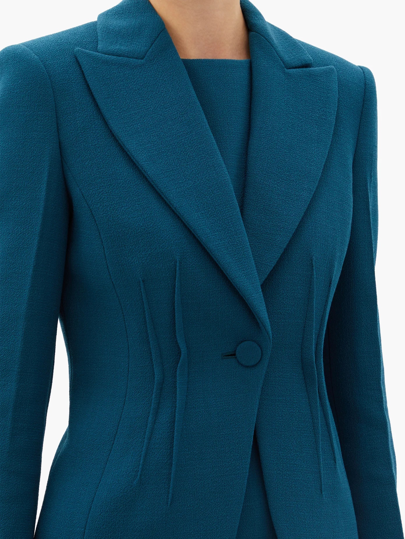 Eleanor peak-lapel wool jacket - 3