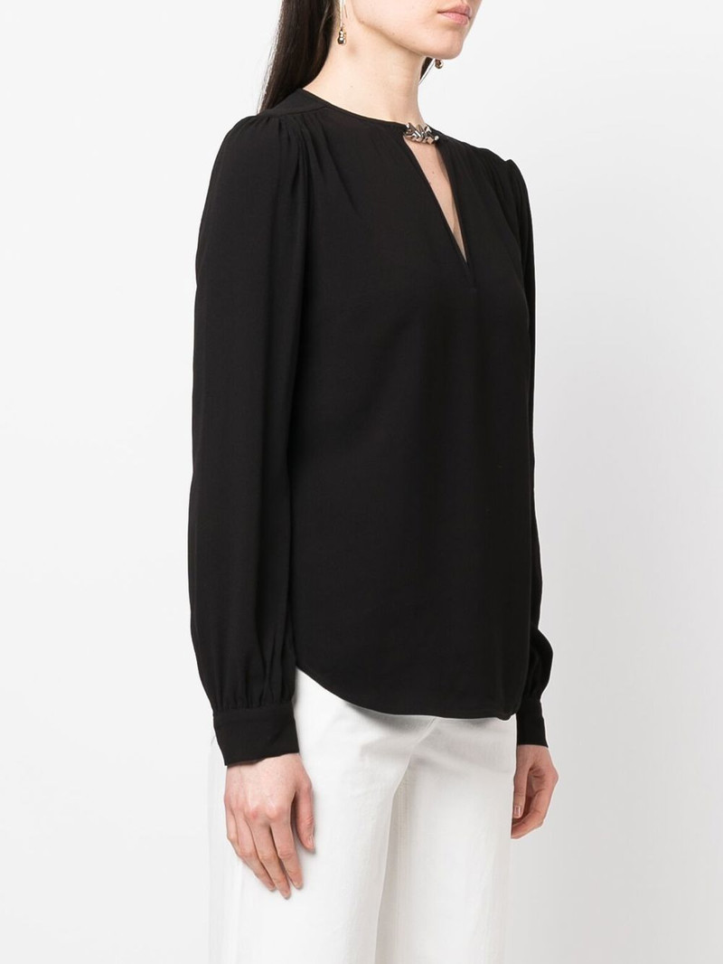 long puff sleeve blouse 3