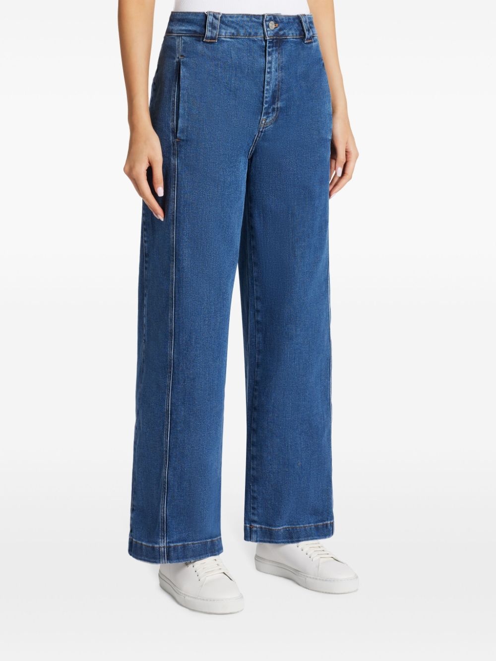 high-rise straight-leg jeans - 3