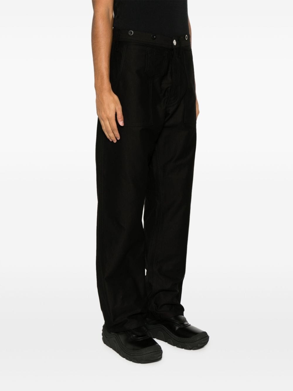 x Levis logo-patch wide-leg jeans - 3