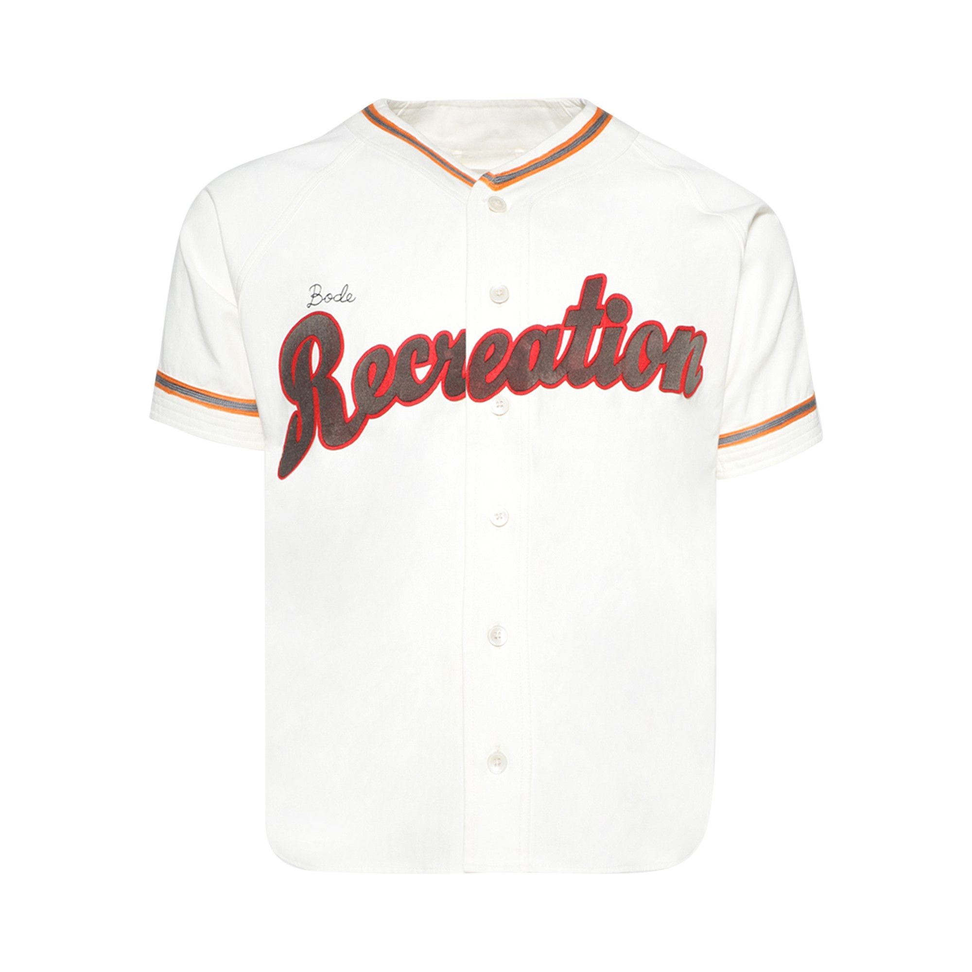 Bode Baseball Shirt 'White/Multicolor' - 1