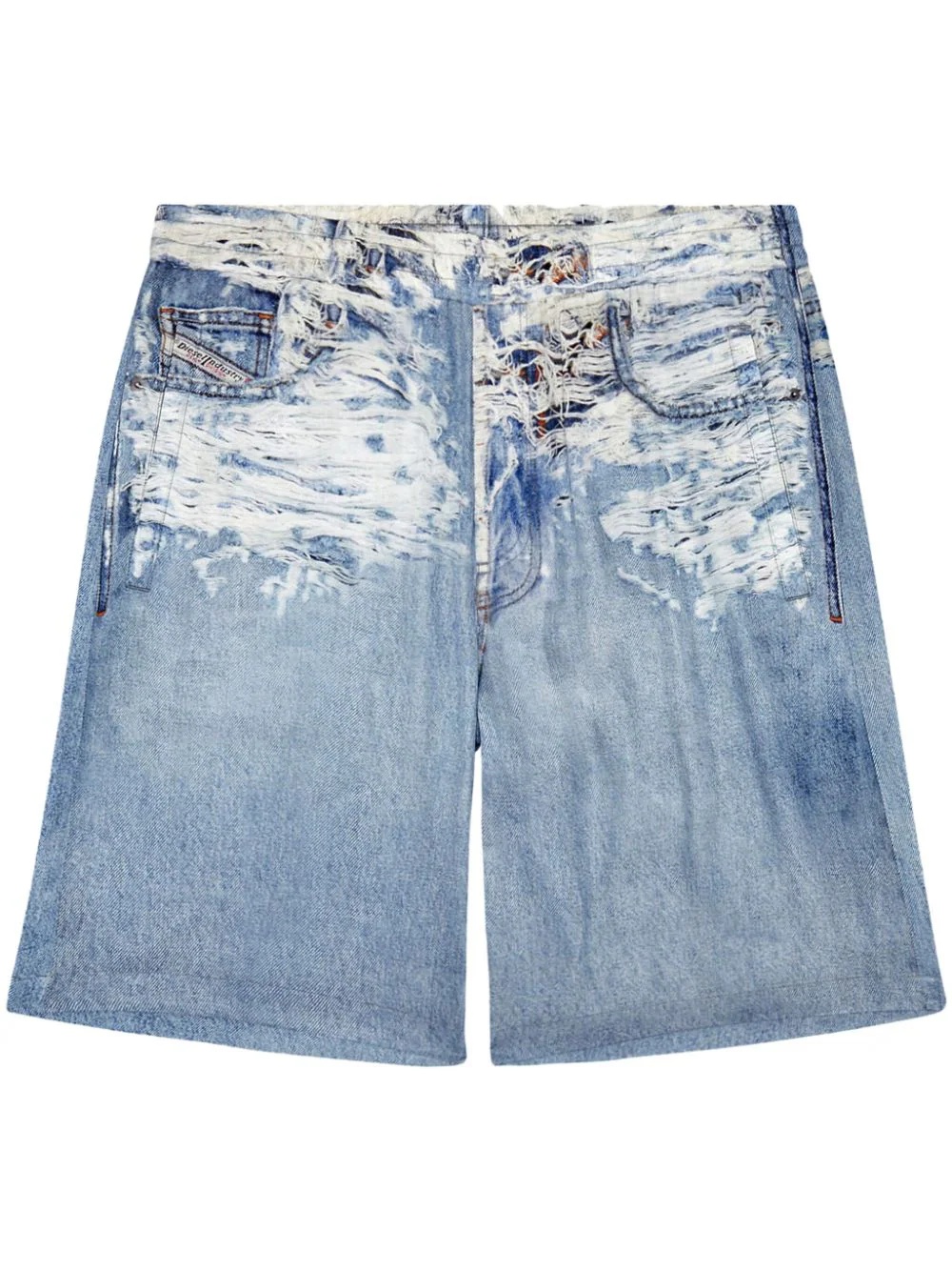 DIESEL Men Denim Printed Shorts - 5