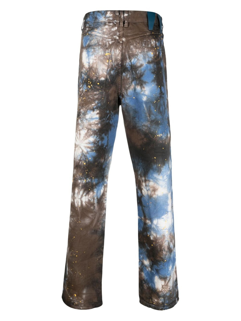DARKPARK abstract-pattern straight-leg jeans outlook