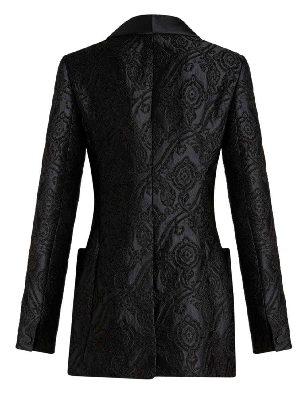 silk jacquard blazer - 6