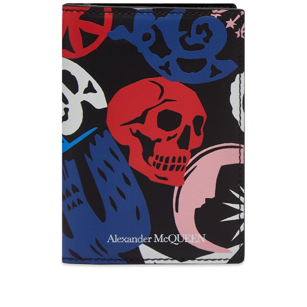 Alexander McQueen Graffiti Small Fold Wallet - 1