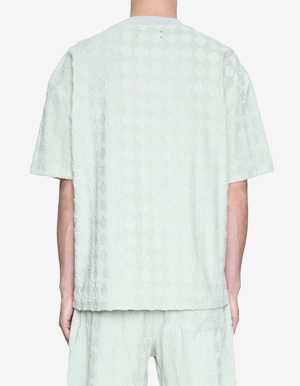 Amiri Green MA Quad Towelling Oversized T-Shirt - 4