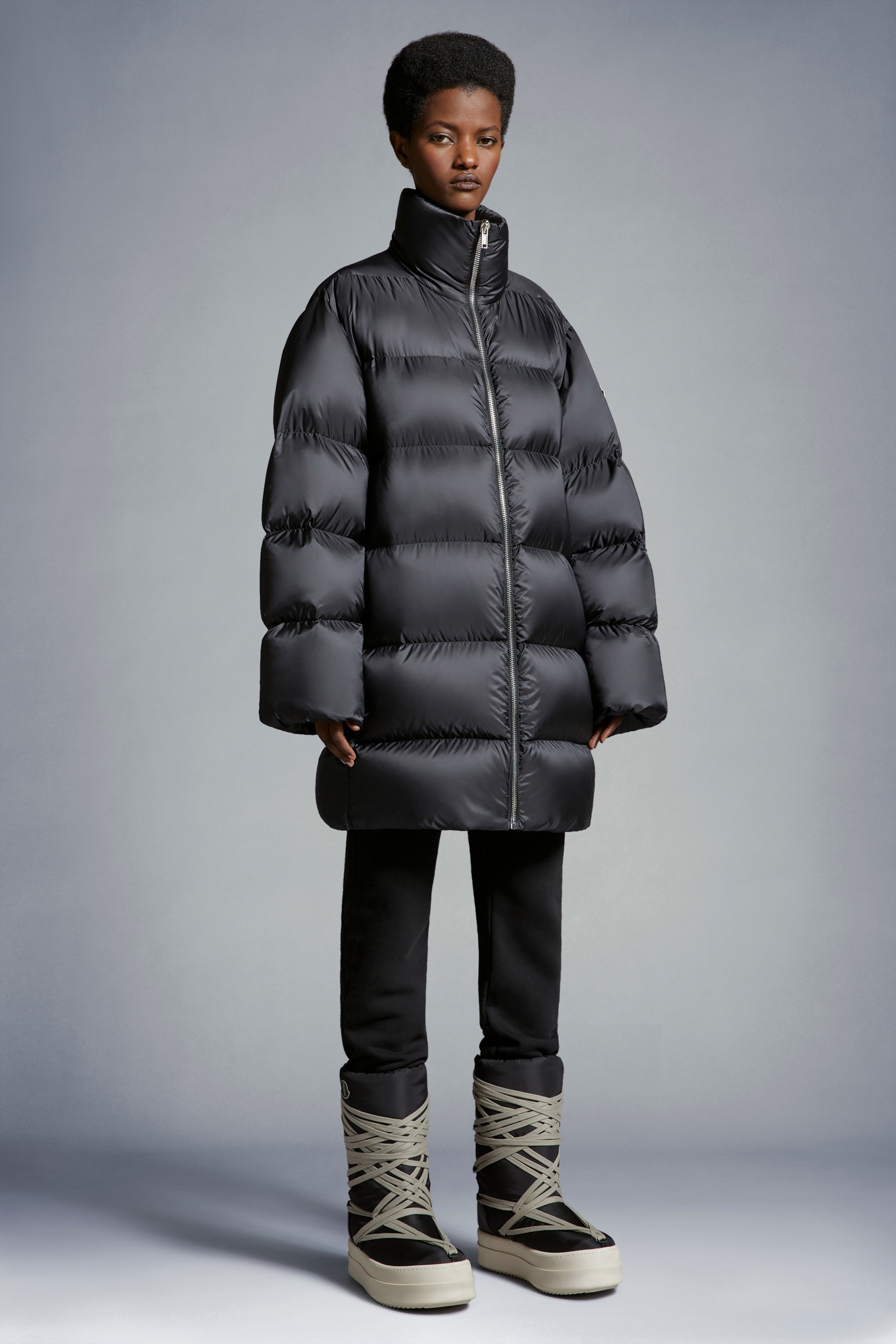 Moncler x Rick Owens Cyclopic Long Down Jacket | REVERSIBLE