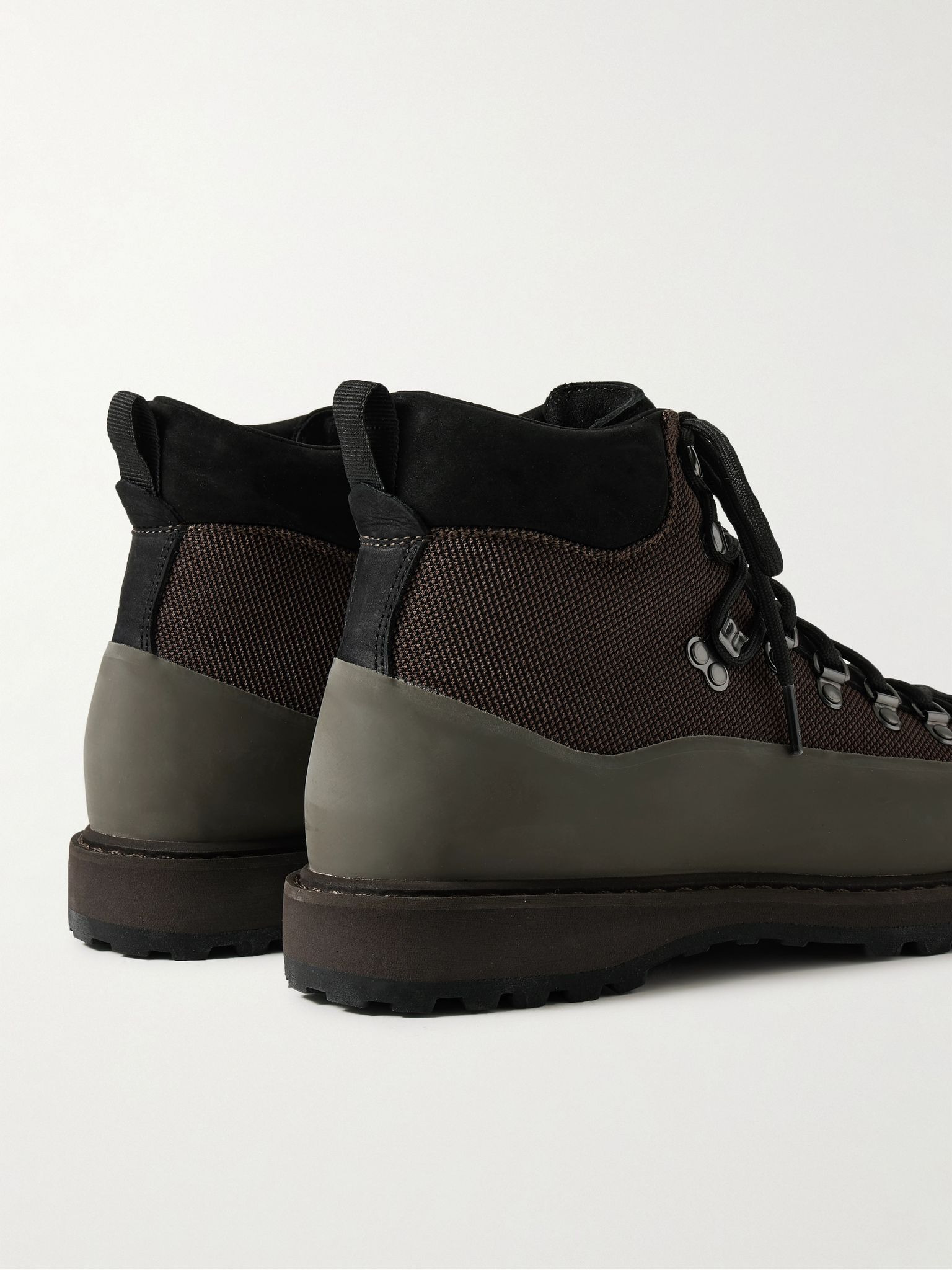 Roccia Vet Sport Suede and Rubber-Trimmed Tech-Shell Hiking Boots Brown - 5