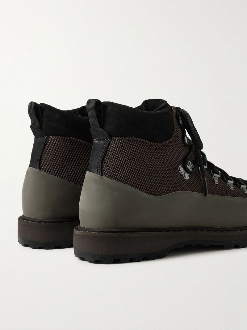 Roccia Vet Sport Suede and Rubber-Trimmed Tech-Shell Hiking Boots Brown 5