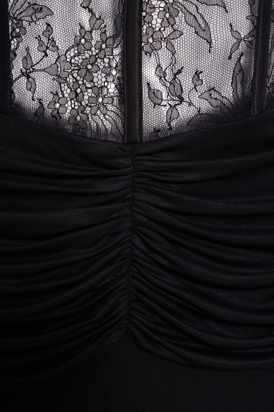 ワンピース ALESSANDRA RICH LAMINATED JERSEY AND LACE SLIP DRESS Alessandra Rich LAMINATED JERSEY AND LACE SLIP DRESS