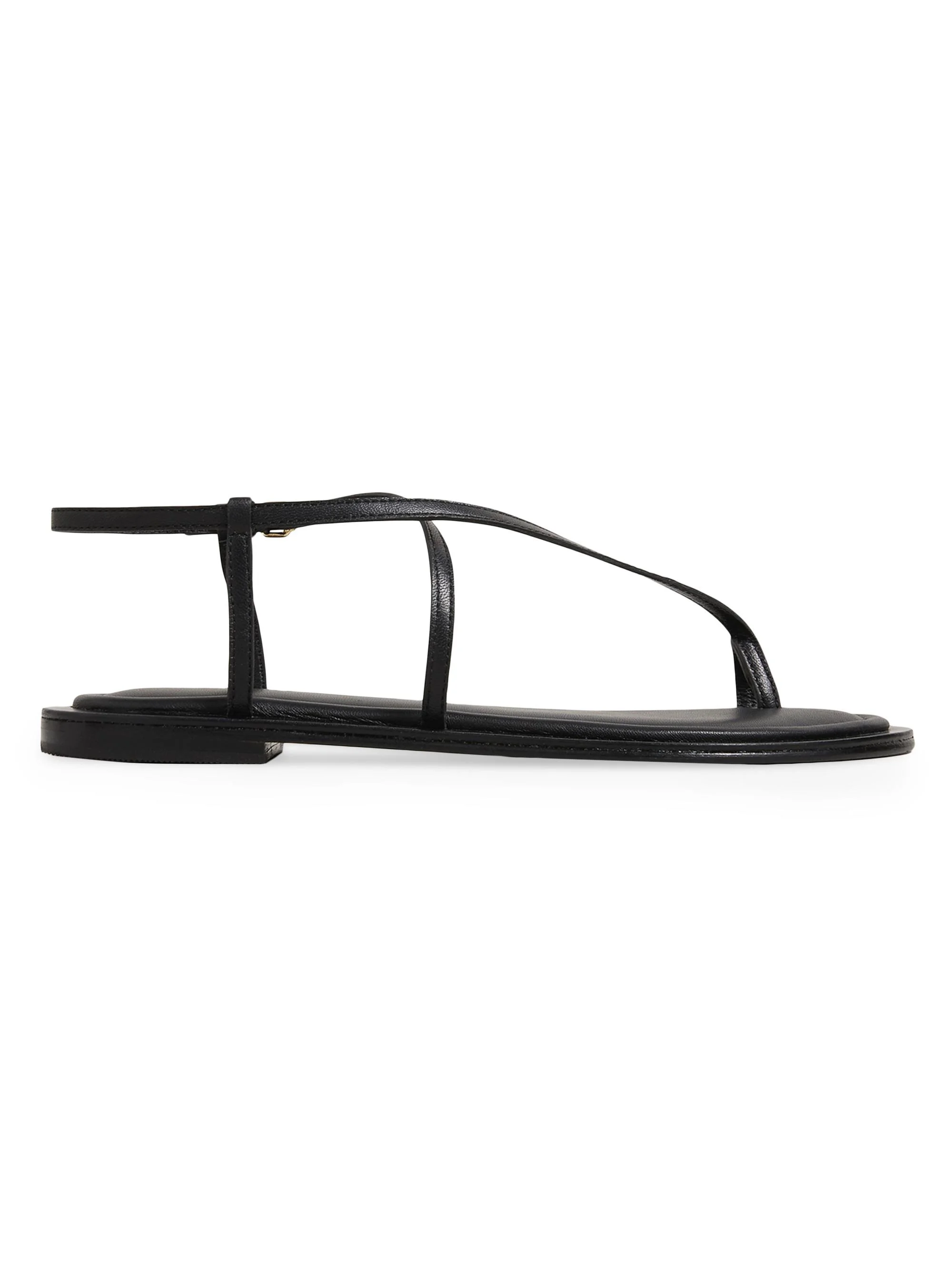 A. Emery Women's Reef Leather Sandals - Black - 1
