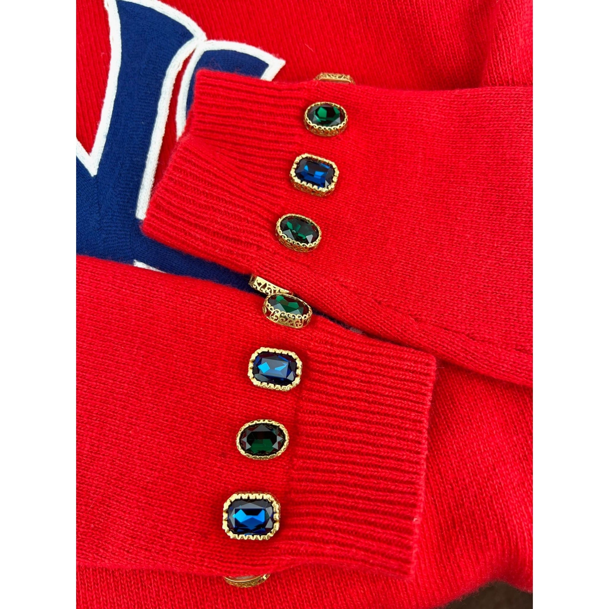 Gucci Womens NY Yankees Wool Red Sweater Pullover - 8