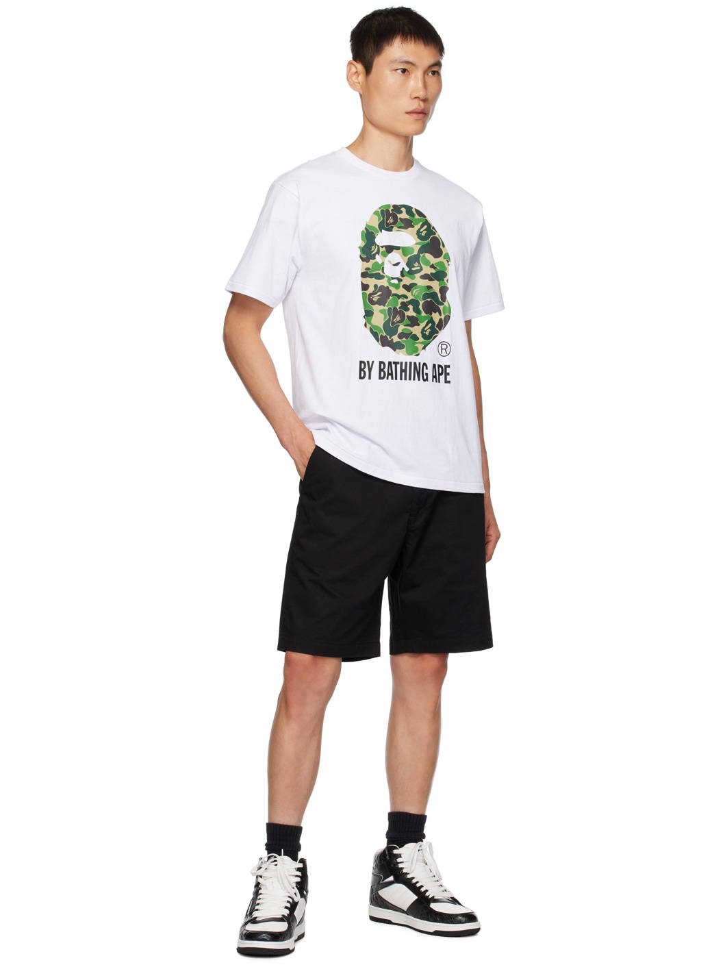 White ABC Camo T-Shirt - 4