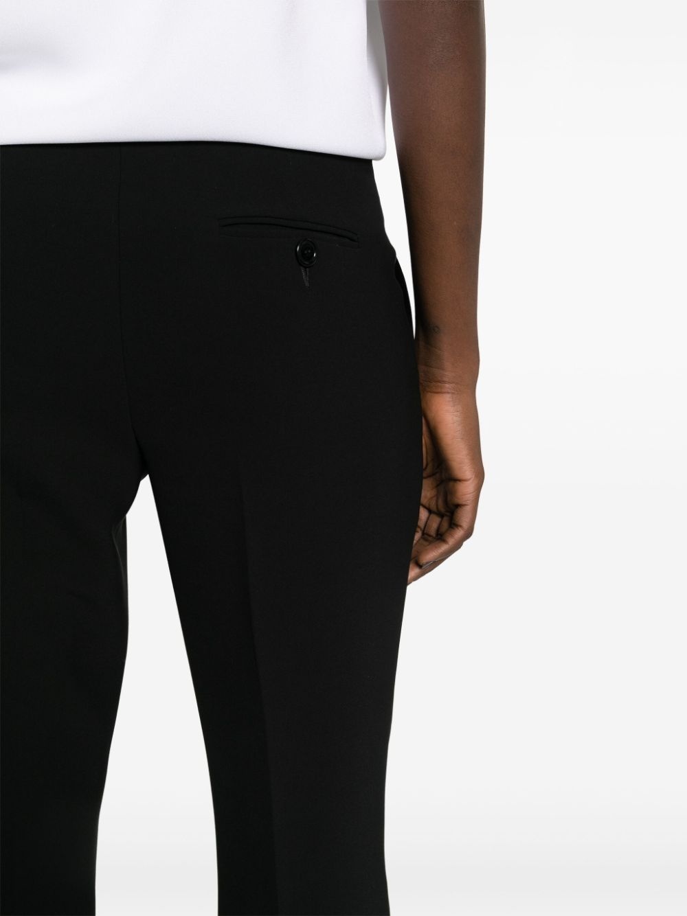 press-creased straight-leg trousers - 5