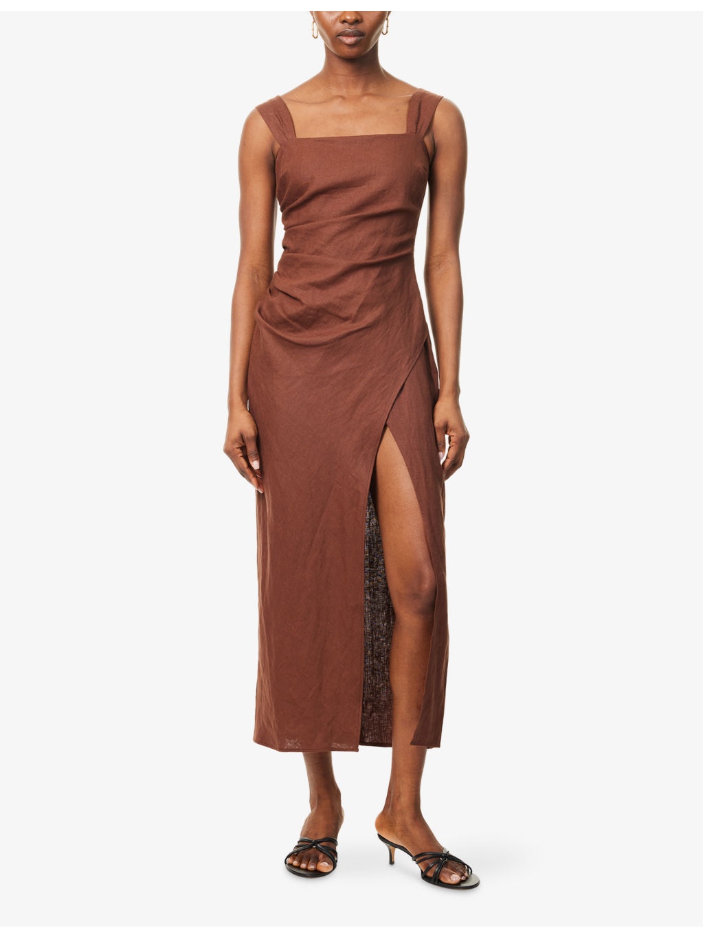 Clement Side-Ruched Maxi Dress - 3