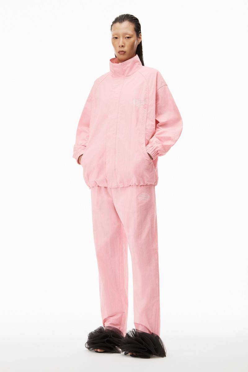 Alexander Wang HOTFIX TRACK JACKET IN CRINKLE NYLON outlook