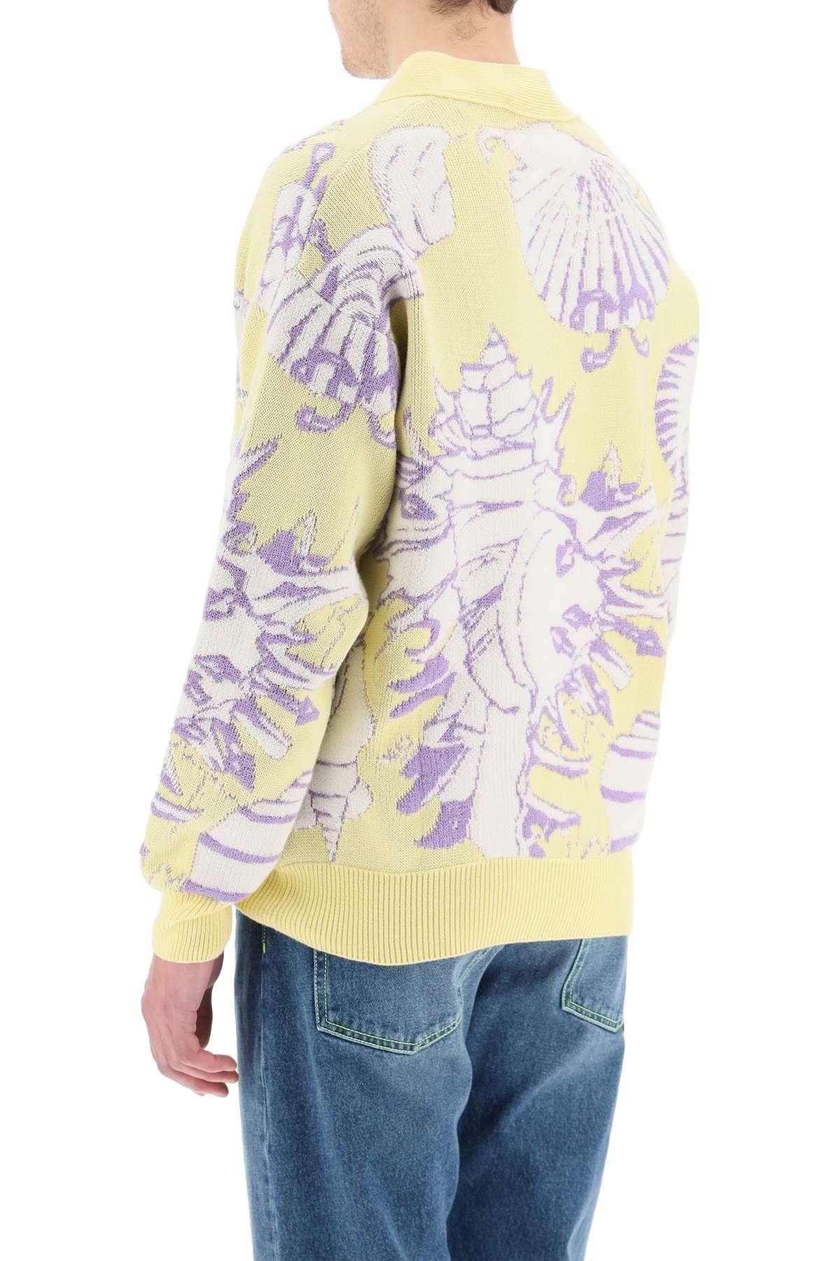 SHELL INTARSIA CARDIGAN - 4