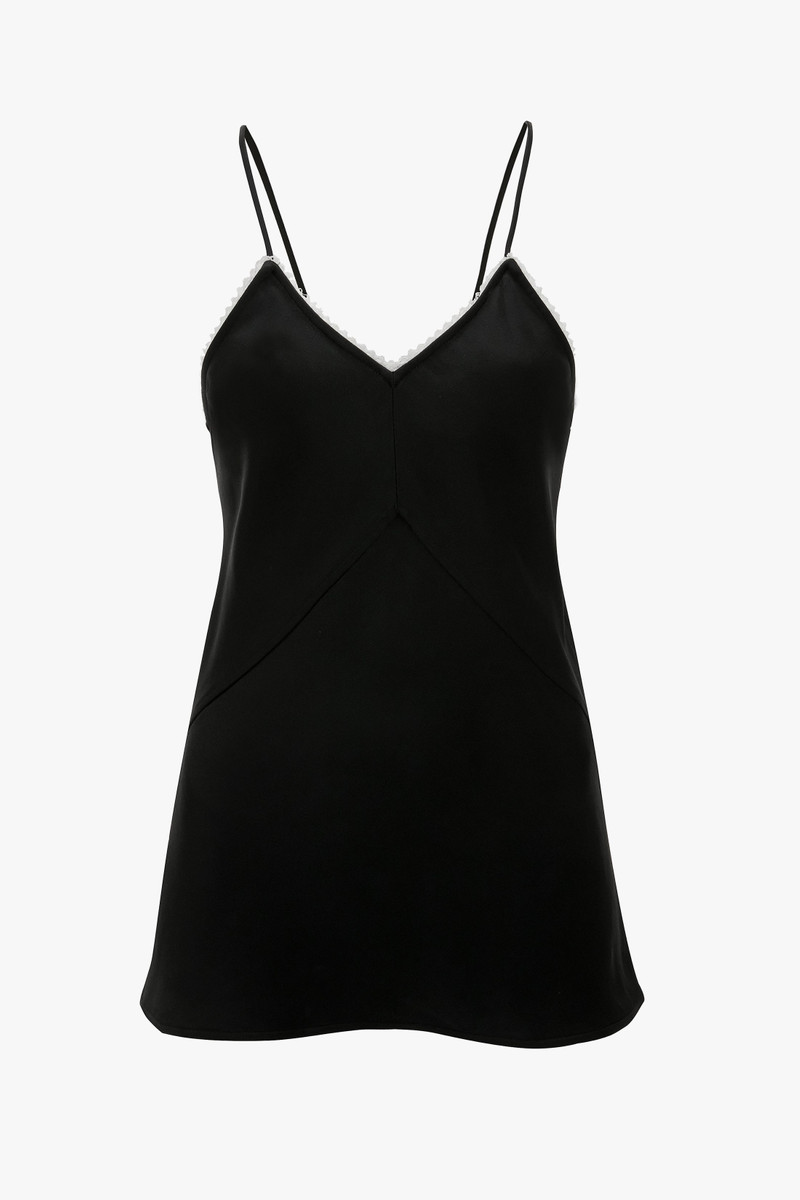 레이스 세부 Cami Top 에 검정 1