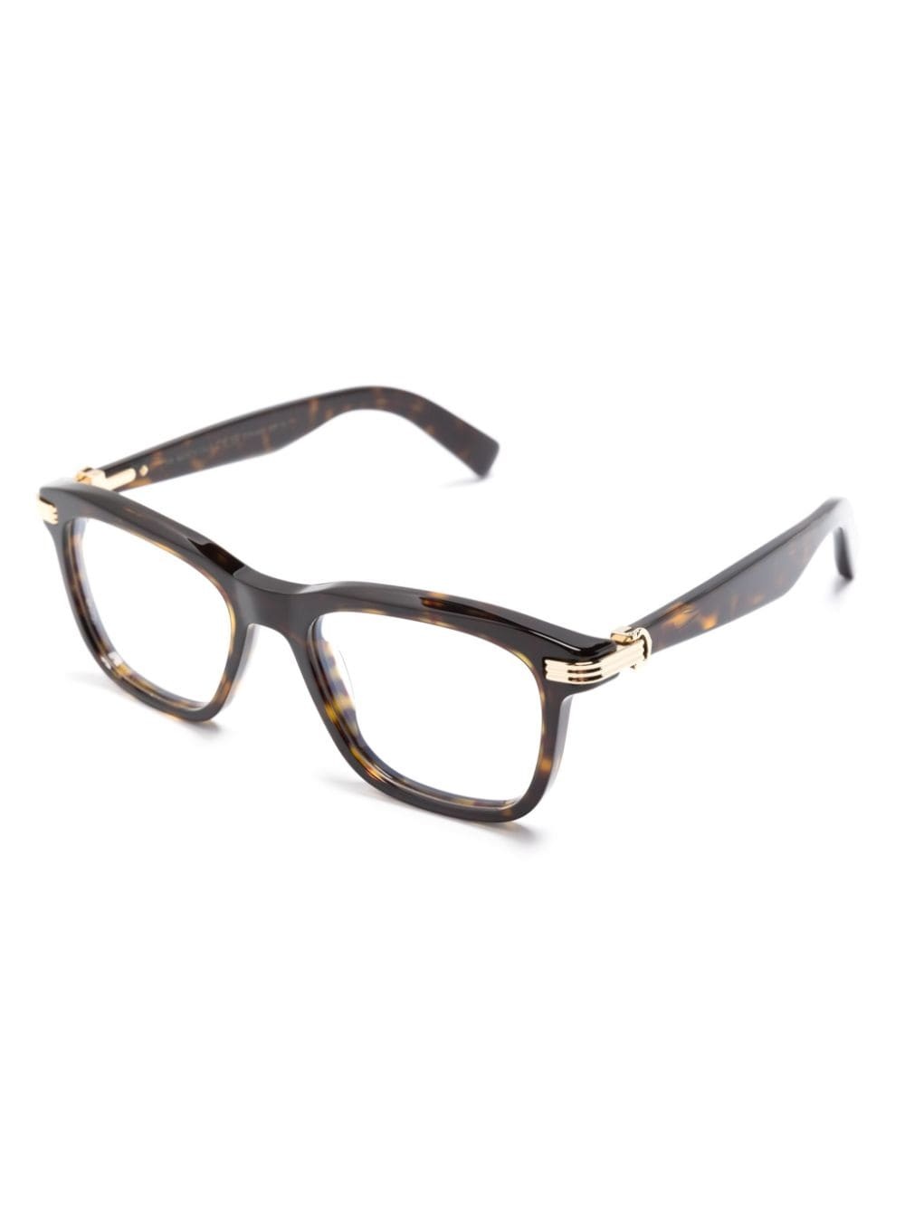 rectangle-frame tortoiseshell glasses - 2