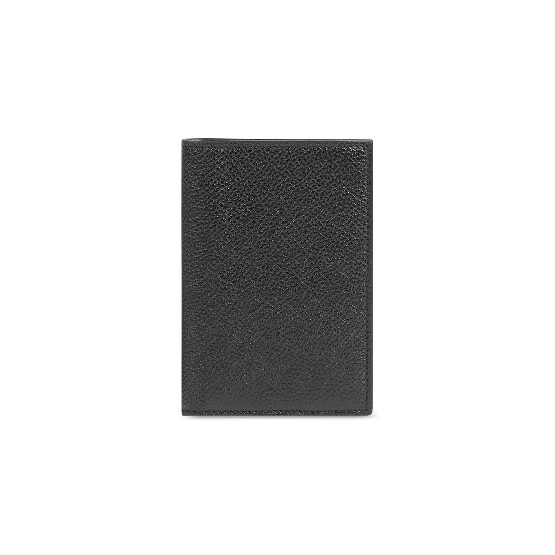 Men's Cash Vertical Bifolded Wallet in Black/white - 2
