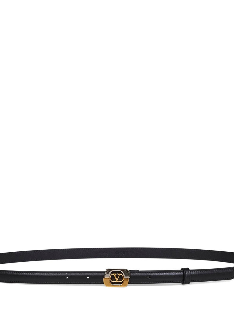 Valentino V-logo buckle leather belt outlook