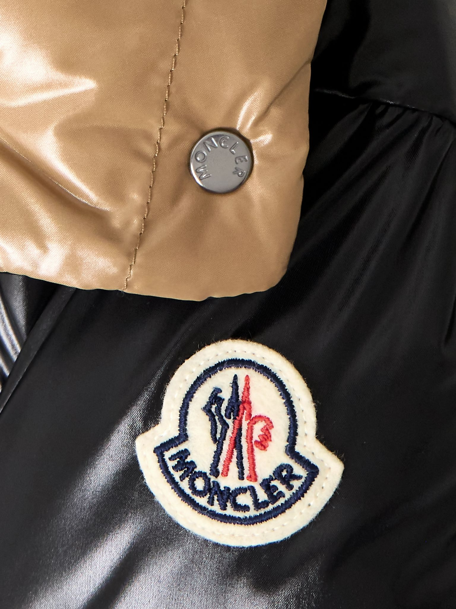 Parana logo-appliquéd quilted shell hooded down jacket Black - 4