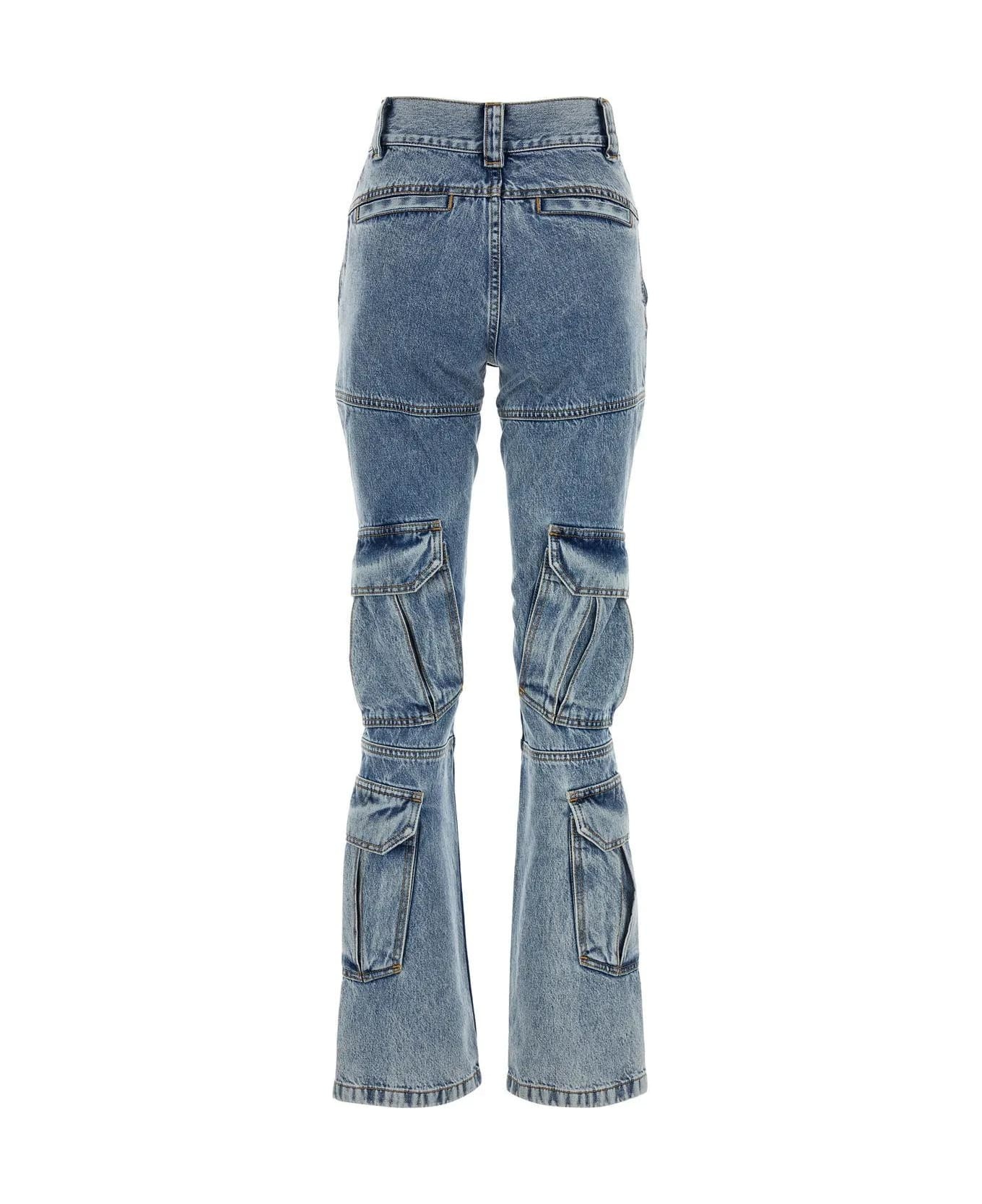 Denim Cargo Jeans - 2