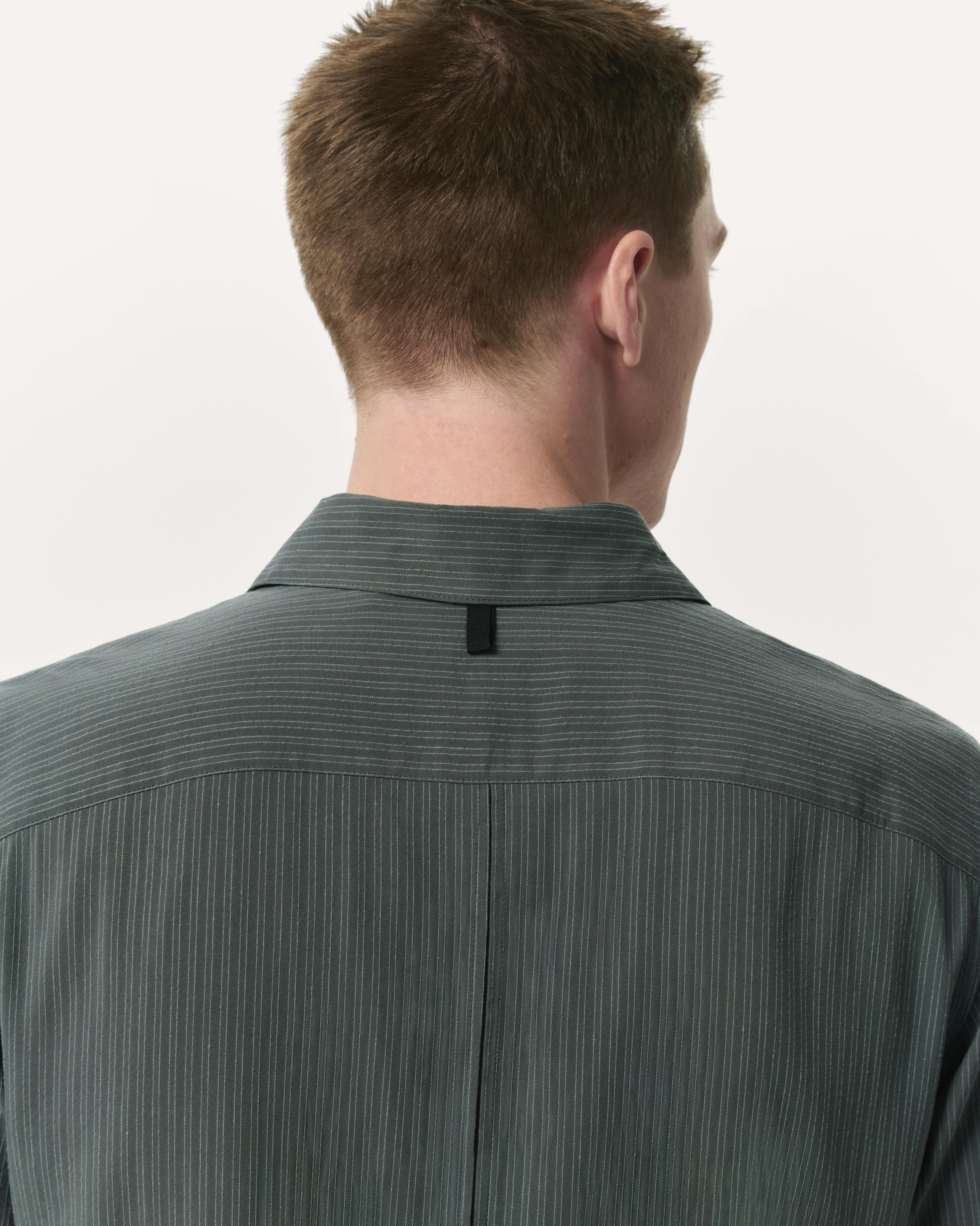 Relaxed Fit Dalton Dobby Striped Shirt - 6