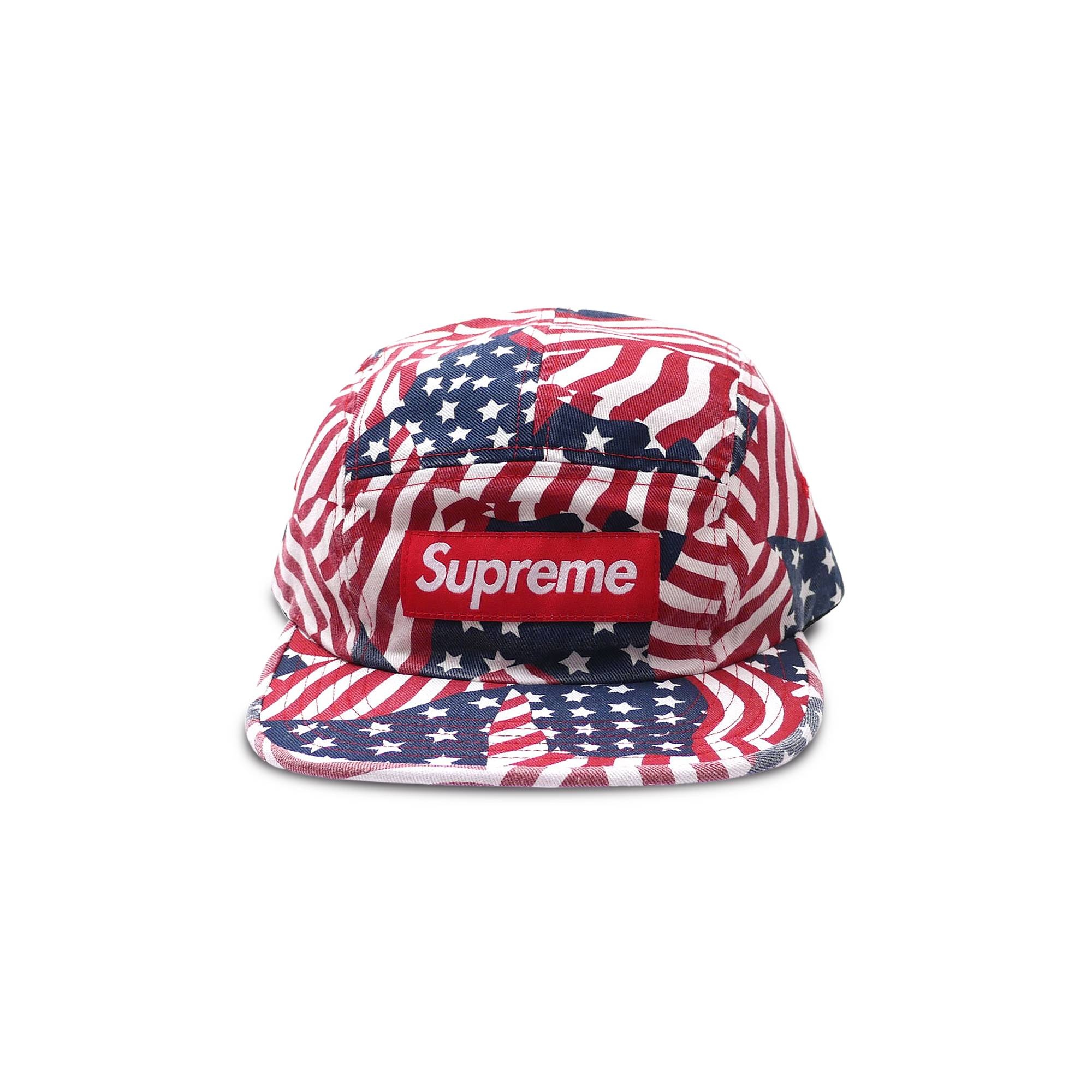 Supreme Washed Chino Twill Cap 'Flags' - 1