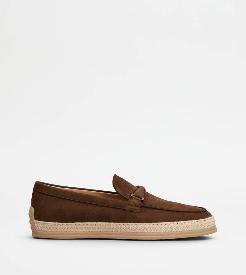LOAFERS IN NUBUCK - BROWN 1