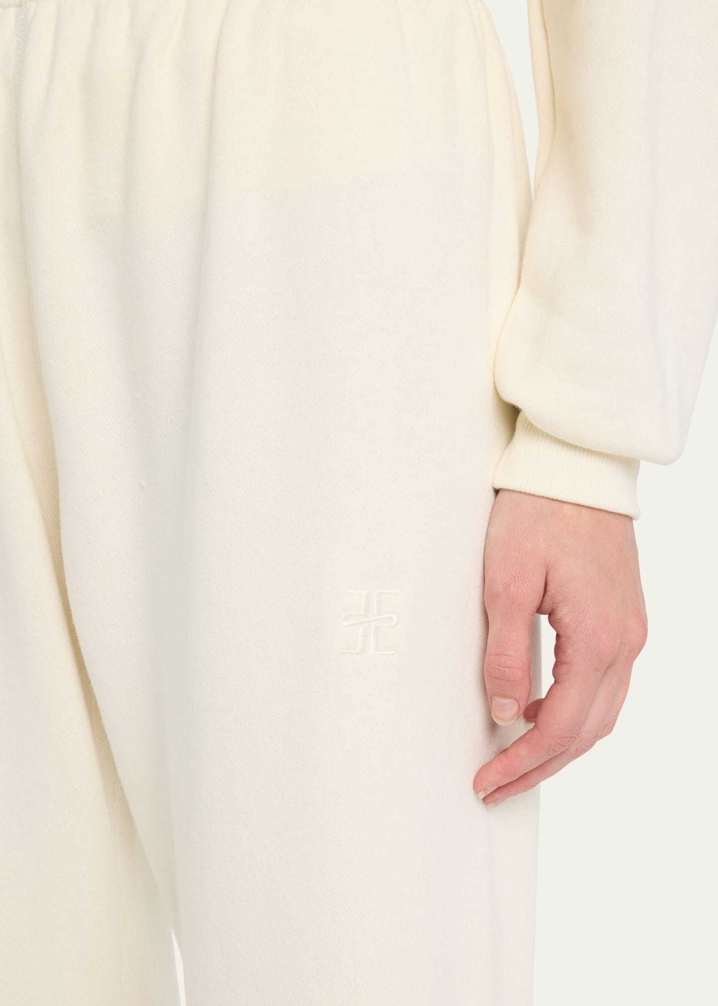 Classic French Terry Cinched-Cuff Sweatpants - 5