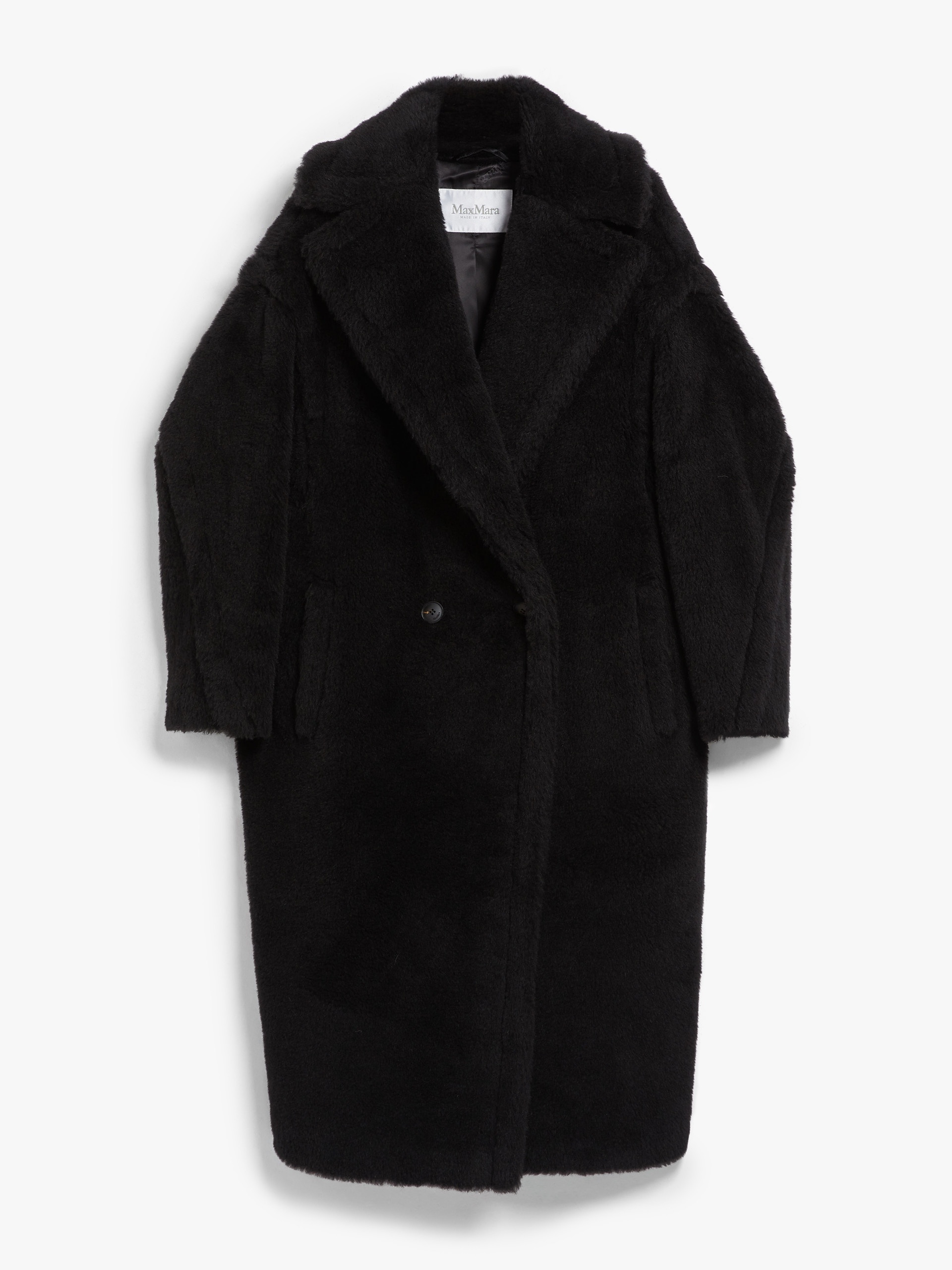 MAX MARA Teddy Bear Icon oversized double-breasted alpaca, wool and  silk-blend coat