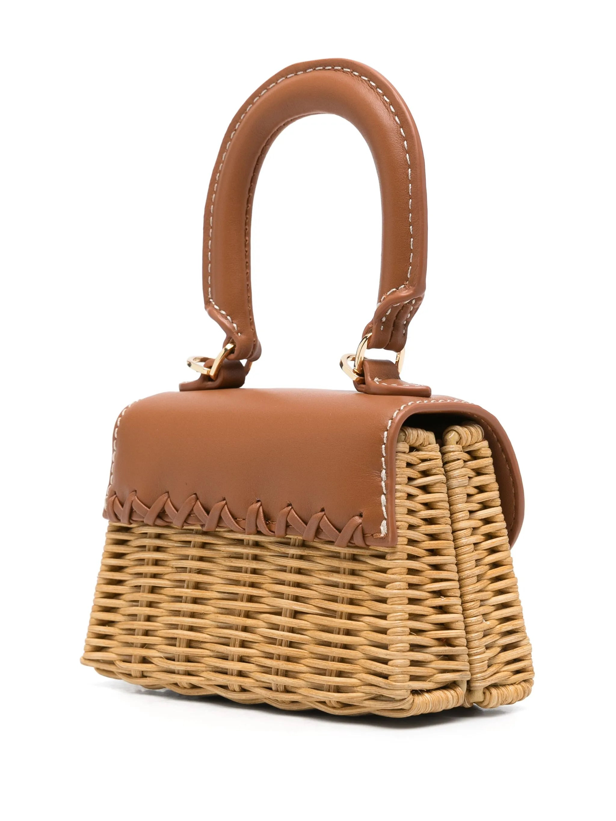 Self Portrait Rattan Bow Mini Bag - 2
