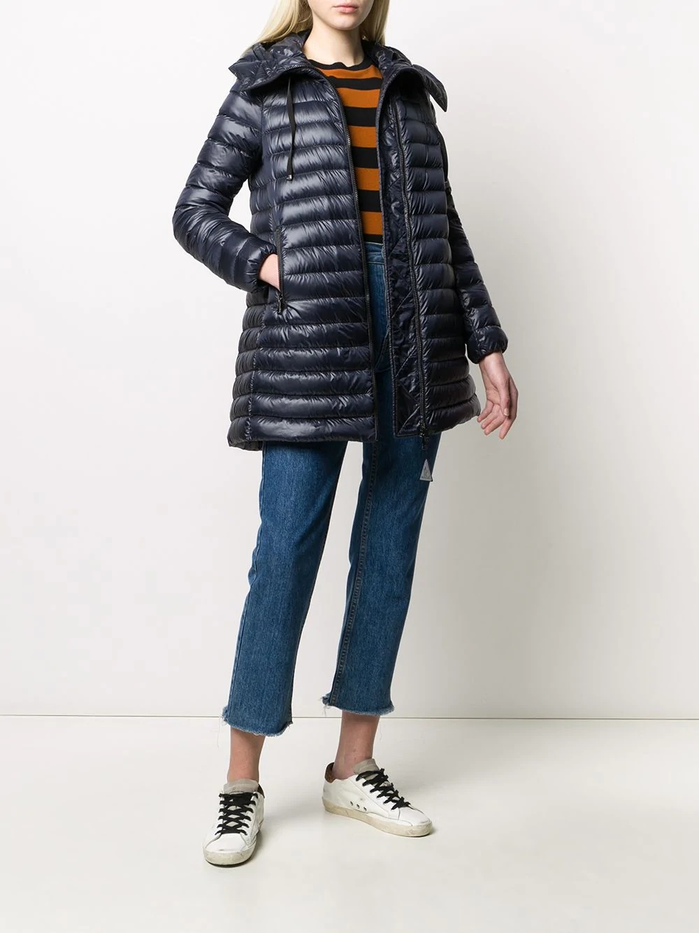 zipped padded coat - 2