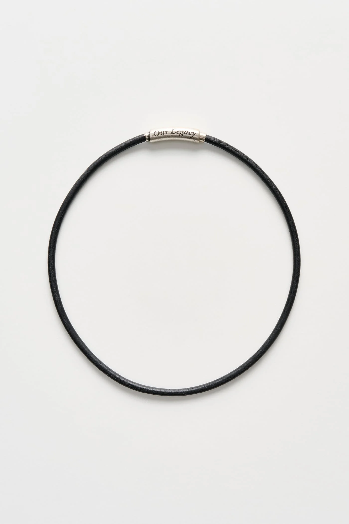 Udon Necklace Black Leather - 1