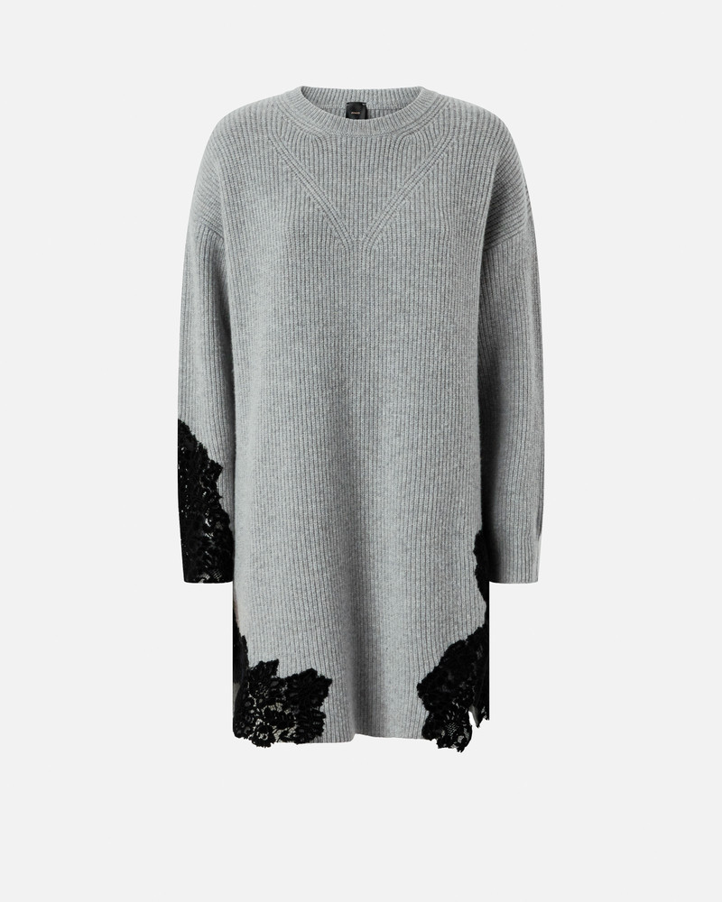 KNIT MINI DRESS WITH LACE 1