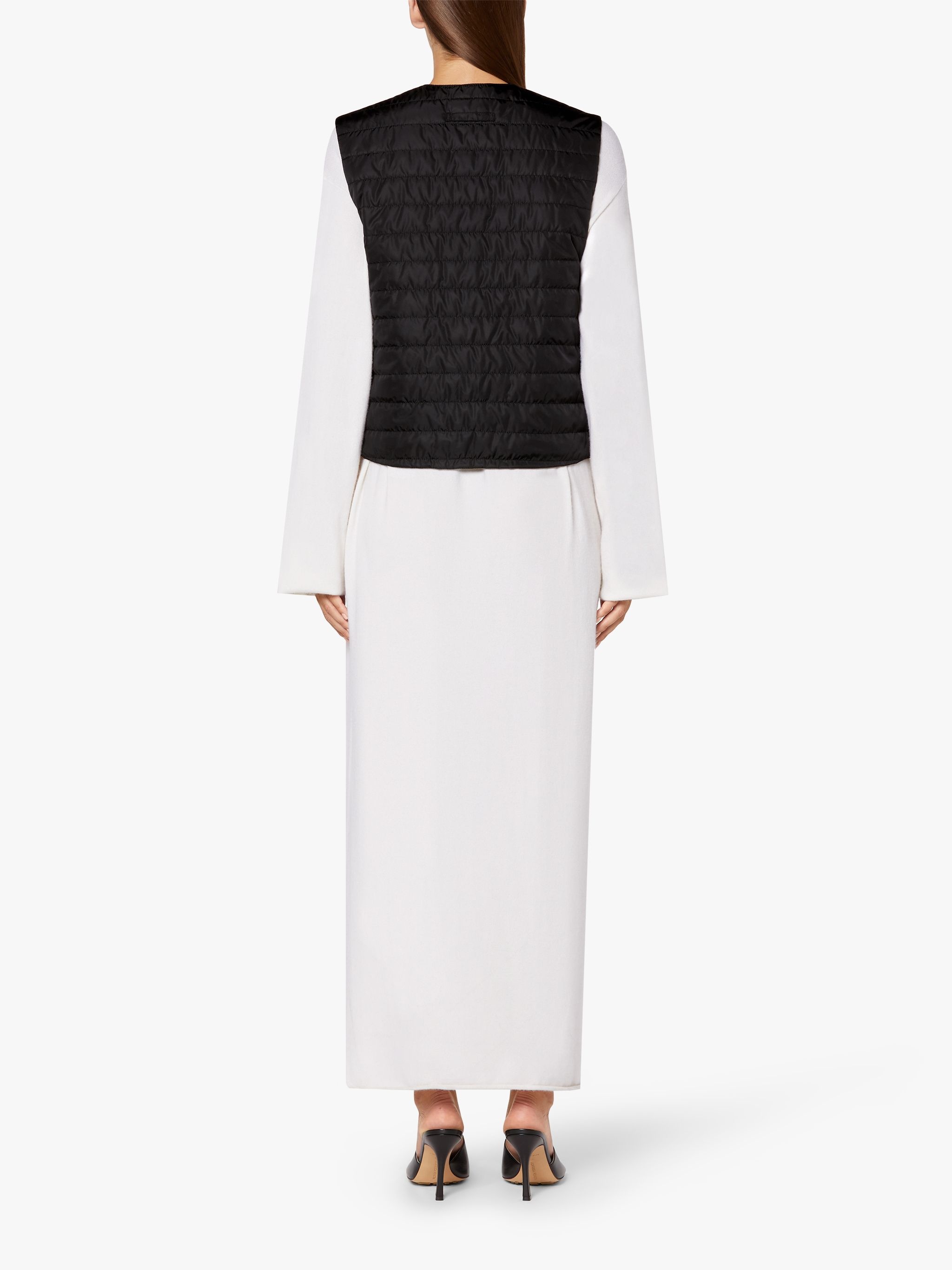 ISABEL BLACK NYLON LINER VEST | LQV-007 - 4