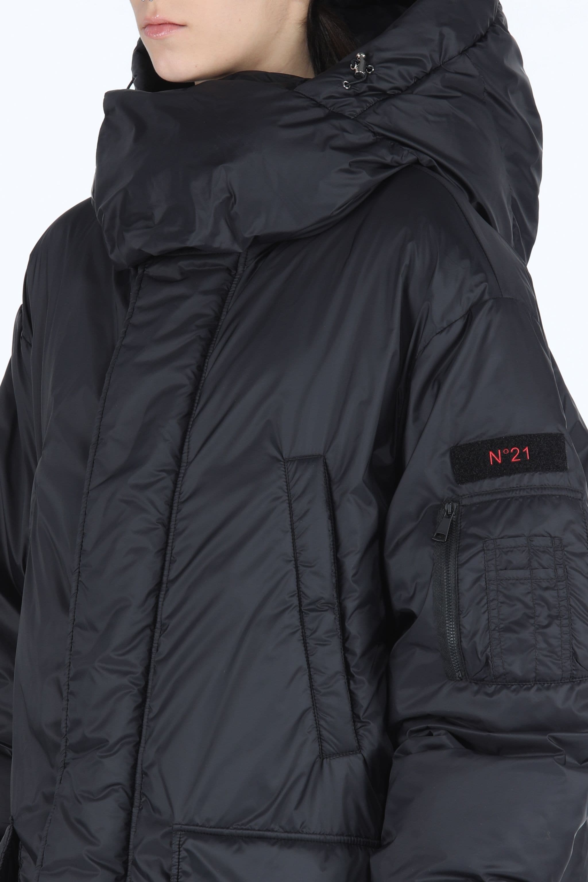 OVERSIZED PADDED HOODED COAT - 4