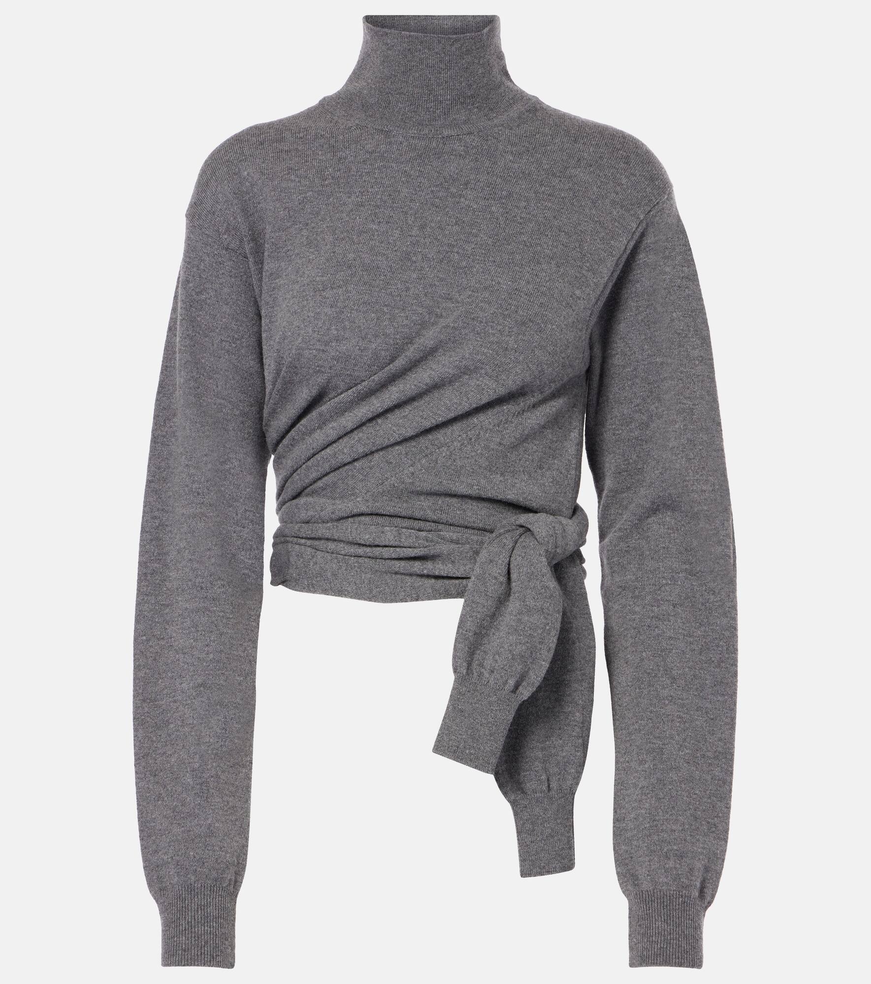 Wool and cashmere-blend turtleneck sweater - 1