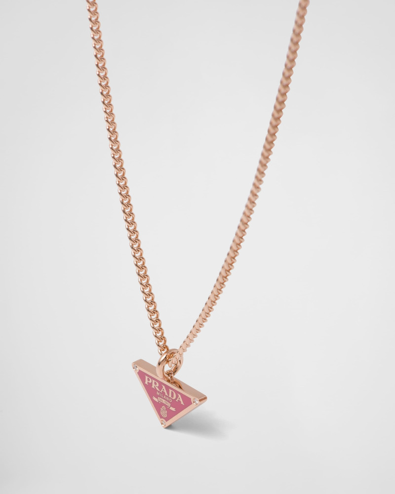 Eternal Gold pendant necklace in pink gold with diamonds 3