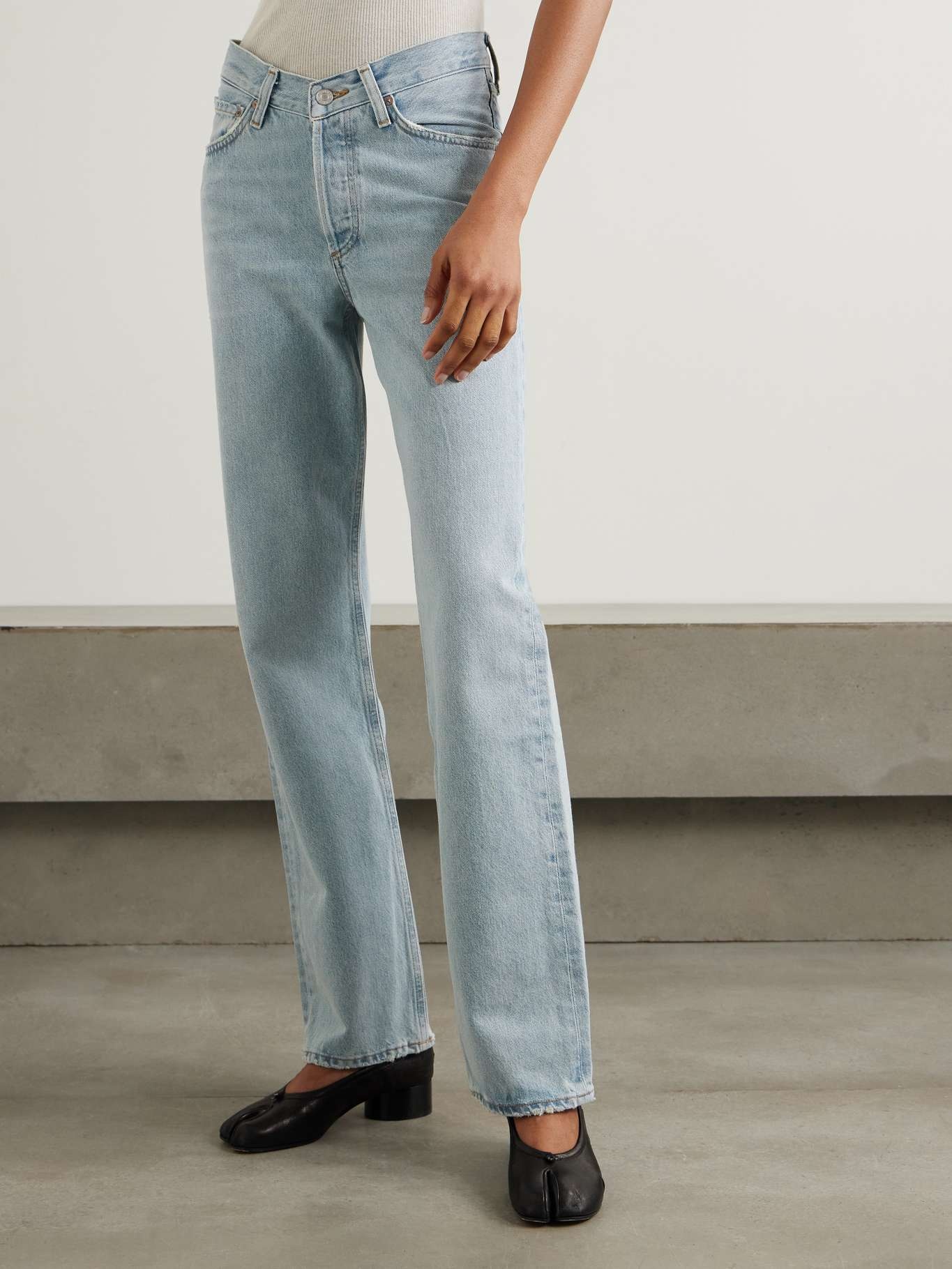 Kelly high-rise straight-leg jeans Light denim - 3