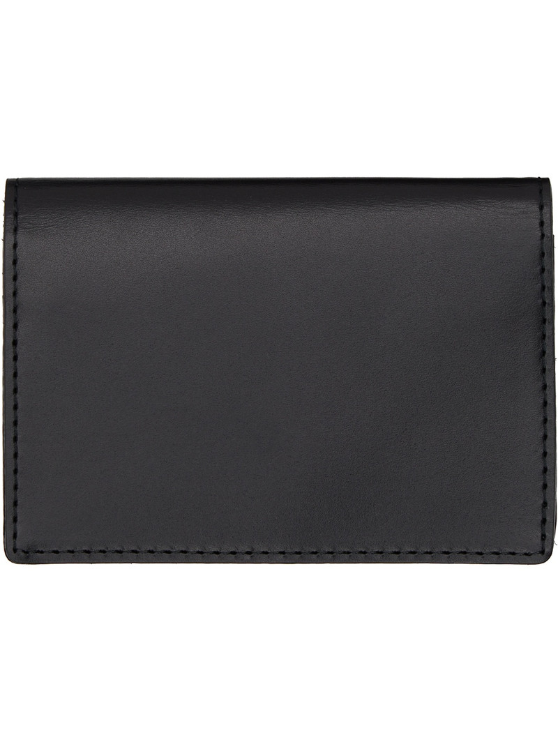 Yohji Yamamoto Black Leather Card Holder outlook