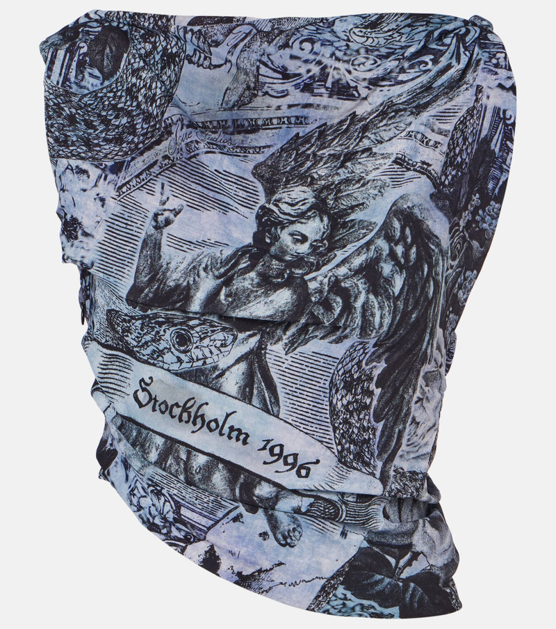 Printed draped top - 1