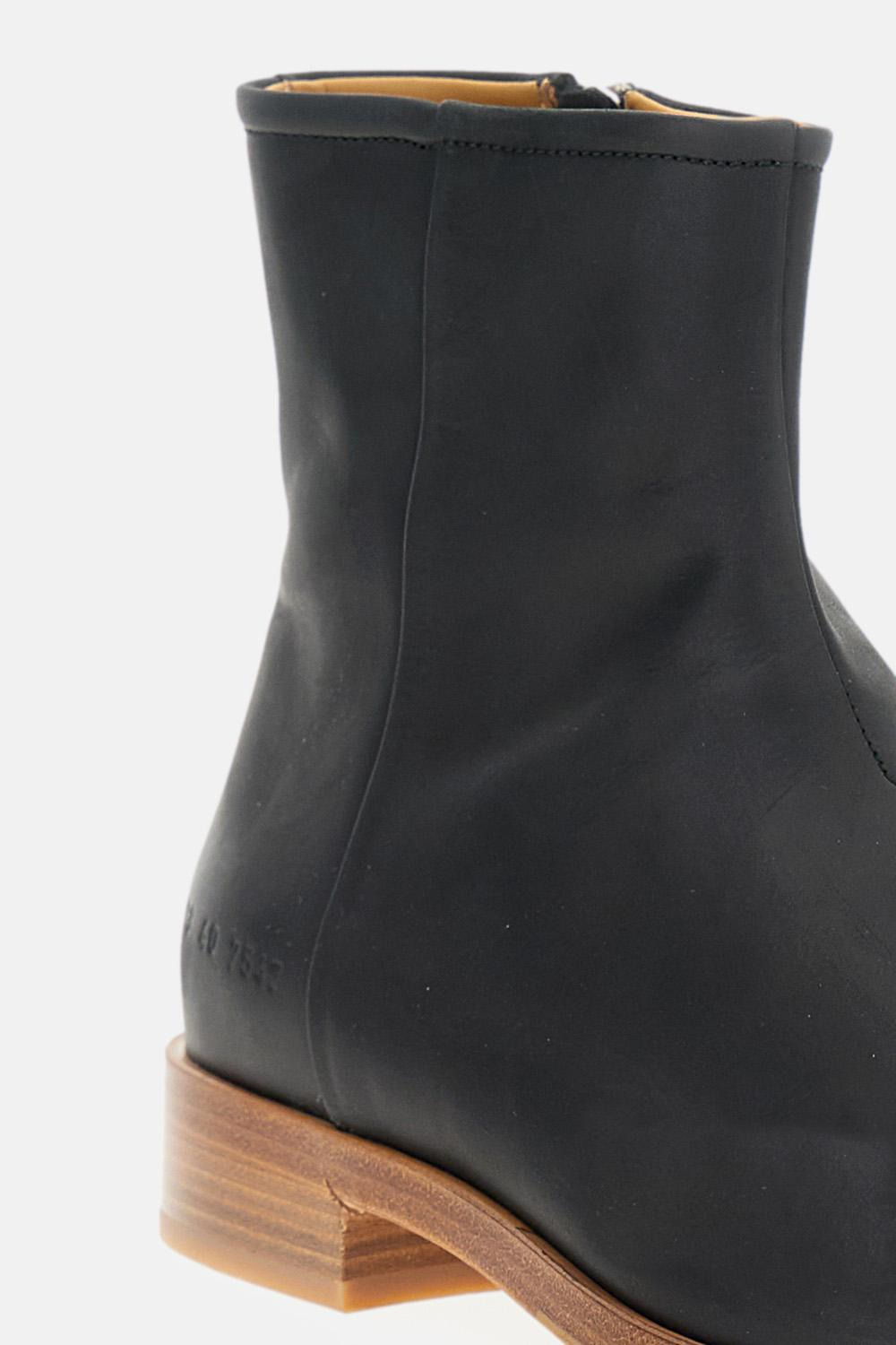 ZIP-UP BOOT IN WAXED SUEDE - 4
